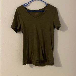 Dark green v-neck